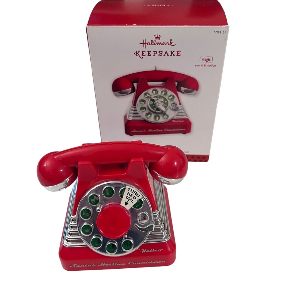 2013 Hallmark SANTA'S HOTLINE Count  Down Before Christmas Ornament